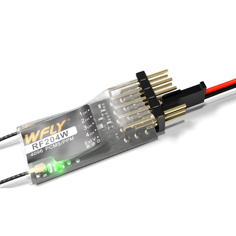 2.4GHz SBUS RC Receiver | WFLY RF204W 4-Channel RC Receiver