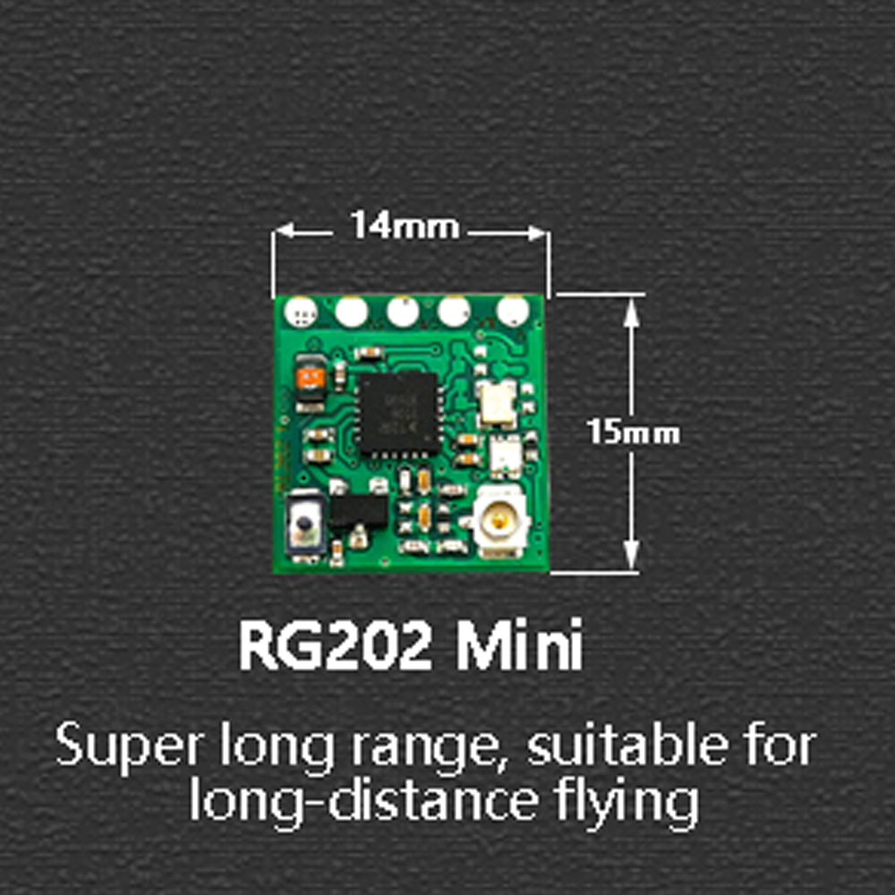 WFLY RG202Mini Receiver for MG216 RF Module, Long Range FPV Racing 2.4G LoRa Receiver OTA Upgrade