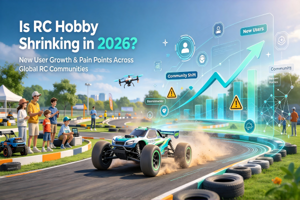 Global RC hobby community 2026, new pilots racing RC cars and drones on track